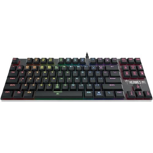 GAMDIAS HERMES M3 RGB Wired TKL Gaming Mechanical Brown Switch Keyboard with RGB Back Lighting - Black WORLDWIDE DELIVERY