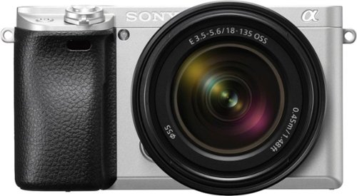 Sony - Alpha a6300 Mirrorless Camera with E 18-135mm f/3.5-5.6 OSS Lens - Silver-Front_Standard 