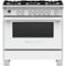 Fisher & Paykel - 4.9 Cu. Ft. Self-Cleaning Freestanding Dual Fuel Convection Range - White-Front_Standard