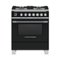 Fisher & Paykel - 3.5 Cu. Ft. Self-Cleaning Freestanding Dual Fuel Convection Range - Black-Front_Standard