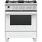 Fisher & Paykel - 3.5 Cu. Ft. Self-Cleaning Freestanding Dual Fuel Convection Range - White-Front_Standard