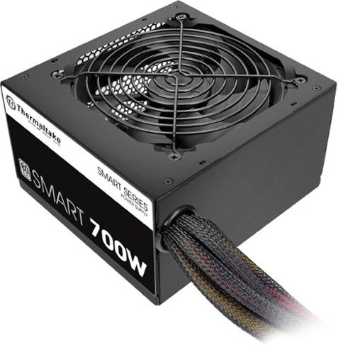 Thermaltake - SMART 700W ATX12V 2.3 80 Plus Power Supply - Black-Front_Standard 