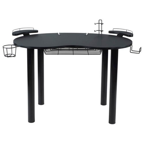  Atlantic - Eclipse Curved Computer Desk - Black
