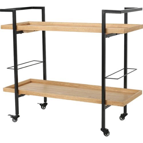 Noble House - Brookhaven Bar Cart - Natural-Left_Standard 