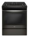 Whirlpool - 5.0 Cu. Ft. Self-Cleaning Slide-In Gas Range - Black Stainless Steel-Front_Standard
