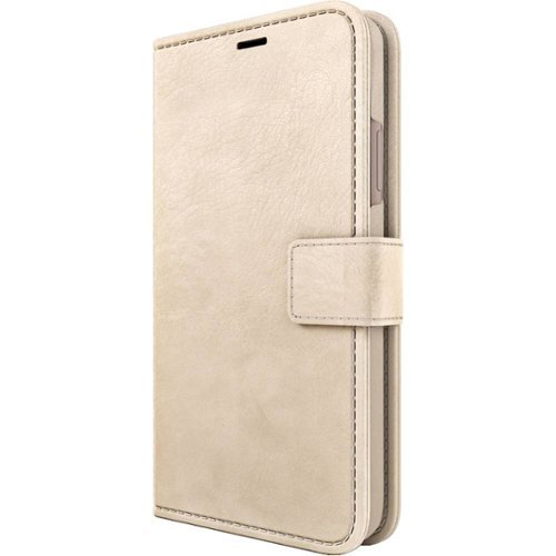 Skech - Polo Book Wallet Case for Apple® iPhone® XS - Champagne-Front_Standard 