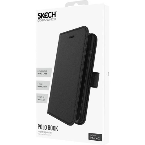 Skech Polo Book Wallet Case for Apple iPhone X and XS - Black BUY IN EUROPE