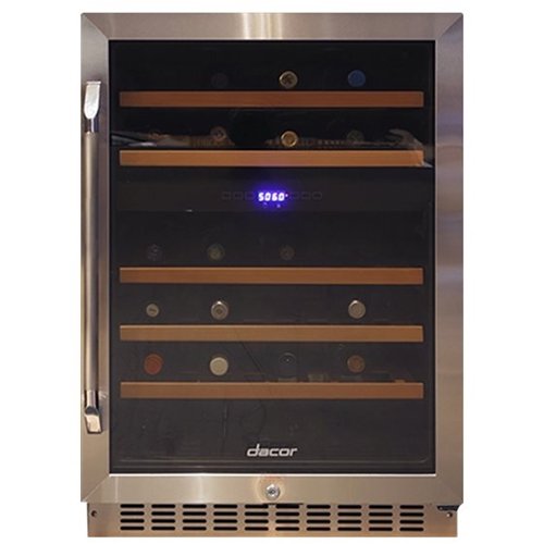 Dacor - Heritage 46-Bottle Built-In Wine Cooler - Stainless steel