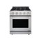 Dacor - Professional 5.2 Cu. Ft. Self-Cleaning Freestanding Gas Convection Range with 4 burners, NG - Stainless Steel-Front_Standard