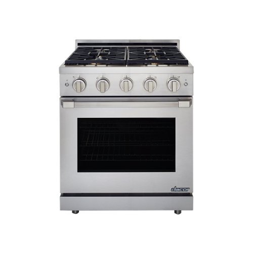 Dacor - Professional 5.2 Cu. Ft. Self-Cleaning Freestanding Gas Convection Range with 4 burners, LP - Stainless steel