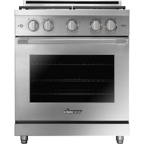 Dacor - Professional 5.2 Cu. Ft. Self-Cleaning Freestanding Gas Convection Range with 4 burners, NG, High Altitude - Stainless steel