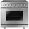Dacor - Professional 5.2 Cu. Ft. Self-Cleaning Freestanding Gas Convection Range with 6 burners, NG - Stainless Steel-Front_Standard
