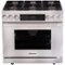 Dacor - Professional 5.2 Cu. Ft. Self-Cleaning Freestanding Dual Fuel Convection Range, Liquid Propane - Silver Stainless Steel-Front_Standard