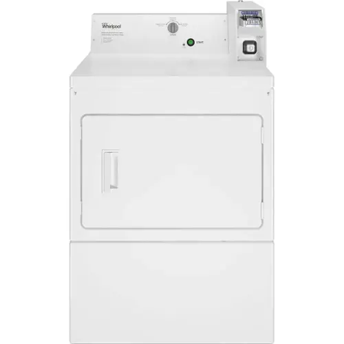 Front. Whirlpool - 7.4 Cu. Ft. Electric Dryer with High-Velocity Airflow System - White.