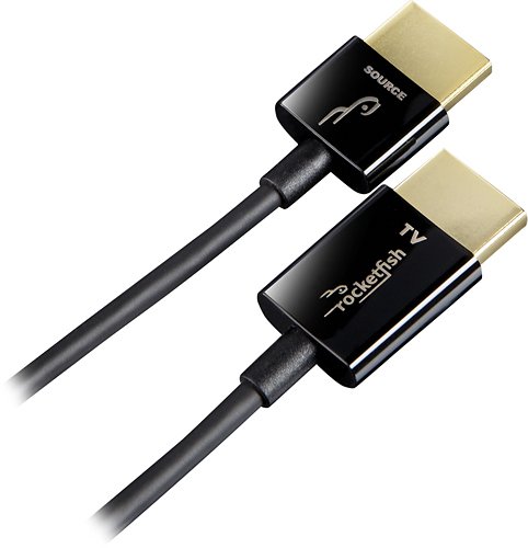  Rocketfish™ - 10' Low-Profile HDMI Cable - Black