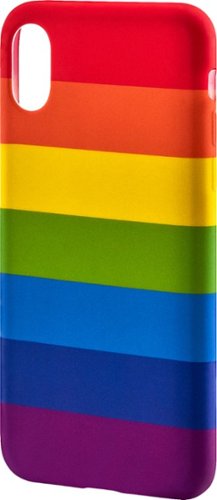  Dynex - Case for Apple iPhone X and XS - Rainbow Stripe