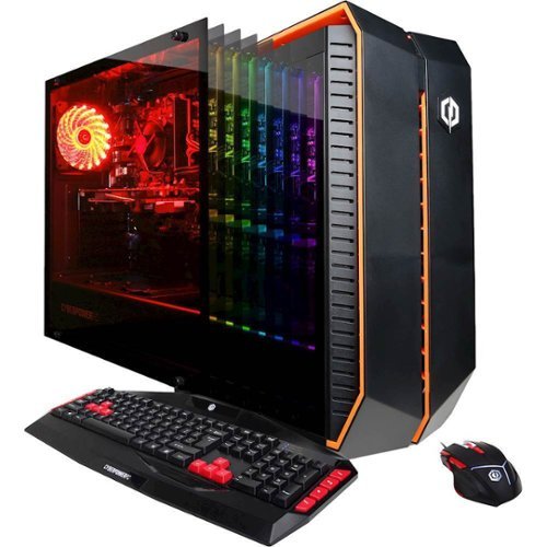 CyberPowerPC - Gamer Xtreme Gaming Desktop - Intel Core i5 - 8GB Memory - AMD Radeon R7 240 - 1TB Hard Drive - Black/Orange-Front_Standard 
