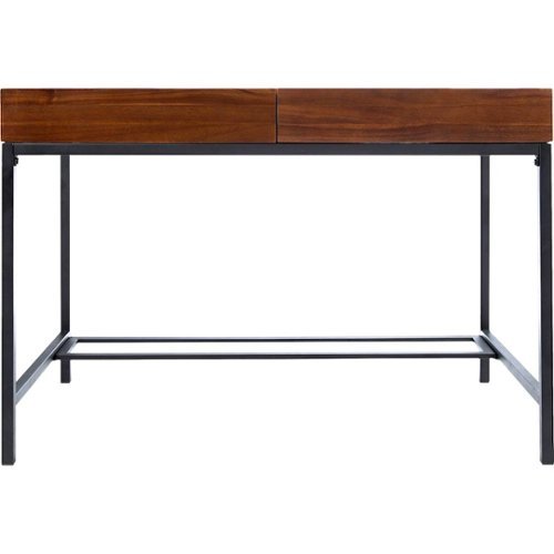 Noble House - Lima Desk - Dark Oak-Front_Standard 
