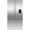 Fisher & Paykel - 20.1 Cu. Ft. French Door Refrigerator - Stainless Steel-Front_Standard