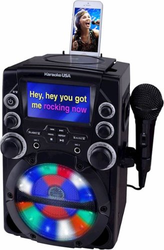 Karaoke USA - CD+G Karaoke System - Black-Front_Standard 