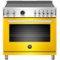 Bertazzoni - 5.7 Cu. Ft. Self-Cleaning Freestanding Electric Induction Convection Range - Glossy Yellow-Front_Standard
