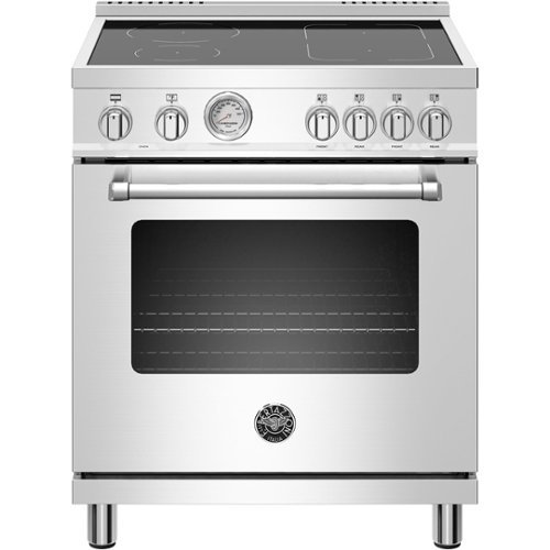 Bertazzoni - 4.7 Cu. Ft. Freestanding Electric Induction Convection Range - Stainless steel