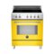 Bertazzoni - 3.4 Cu. Ft. Self-Cleaning Freestanding Electric Induction Convection Range - Yellow-Front_Standard