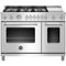 Bertazzoni - Freestanding Double Oven Gas Convection Range - Stainless Steel-Front_Standard