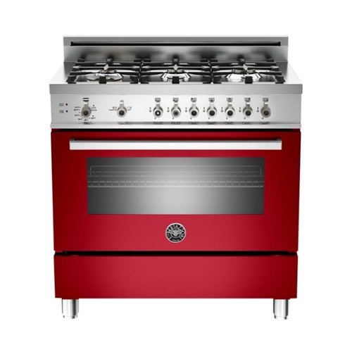 Bertazzoni - 4.4 Cu. Ft. Freestanding Gas Convection Range - Red