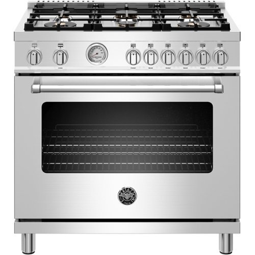 Bertazzoni - 5.9 Cu. Ft. Freestanding Gas Convection Range - Stainless steel