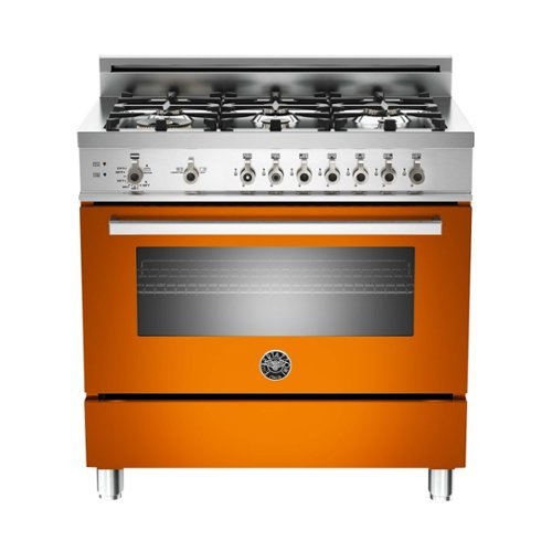 Bertazzoni - 4.4 Cu. Ft. Freestanding Gas Convection Range - Orange