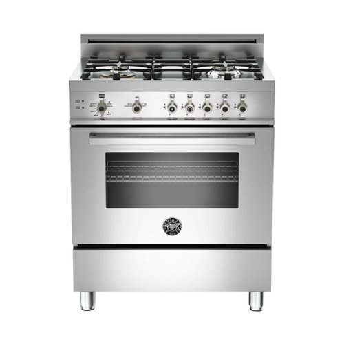 Bertazzoni - 3.6 Cu. Ft. Freestanding Gas Convection Range - Stainless steel