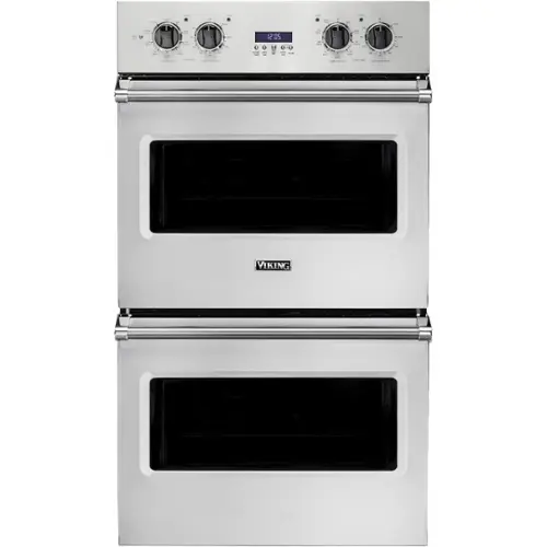 Front. Viking - Professional 5 Series 29.5" Built-In Double Electric Convection Wall Oven - Stainless Steel.