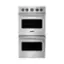 Front. Viking - Professional 5 Series 26.5" Built-In Double Electric Convection Wall Oven - Stainless Steel.