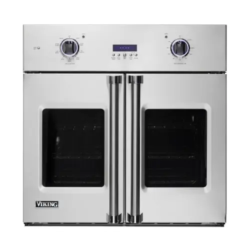 Front. Viking - Professional 7 Series 29.5" Built-In Single Electric Convection Wall Oven - Stainless Steel.