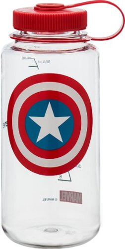  Nalgene - Marvel Captain America 32-Oz. Water Bottle - Clear