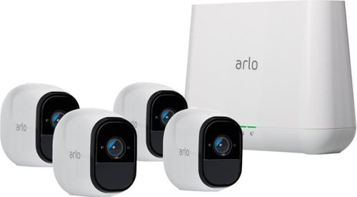  Arlo - Refurbished Good - Pro 4-Camera Indoor/Outdoor Wireless 720p Security Camera System - White