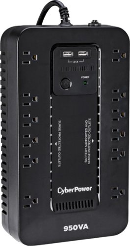 CyberPower - 950VA Battery Back-Up System - Black
