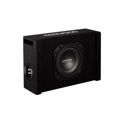 Kenwood - 8" Single-Voice-Coil 4-Ohm Subwoofer - Black-Front_Standard 
