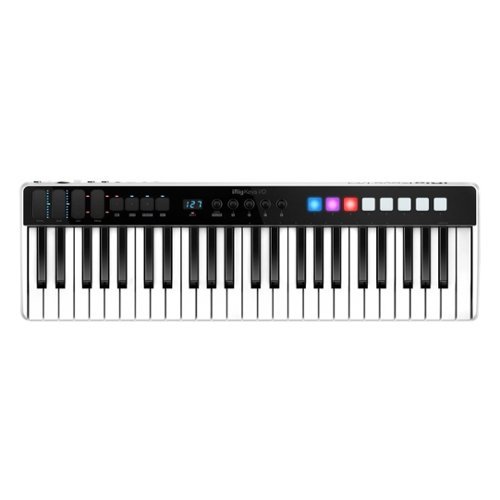 Image of IK Multimedia - iRig Keys I/O 49-Key MIDI Controller - Black/White