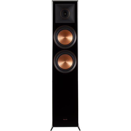 Klipsch - Reference Premiere Dual 6-1/2" 500-Watt Passive 2-Way Floor Speaker (Each) - Piano Black-Front_Standard 