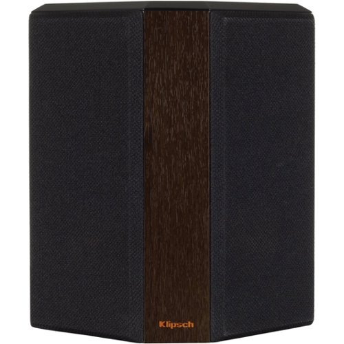 Klipsch - Reference Premiere Dual 4" 300-Watt Passive 2-Way Surround Channel Speakers (Pair) - Walnut-Front_Standard 