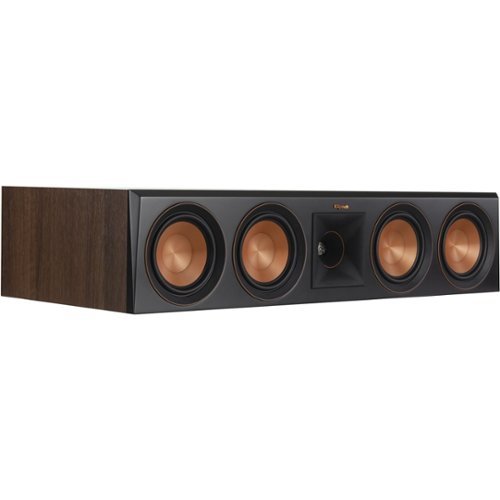 Klipsch - Reference Premiere Quad 5-1/4" 600-Watt Passive 3-Way Center-Channel Speaker - Walnut-Front_Standard 