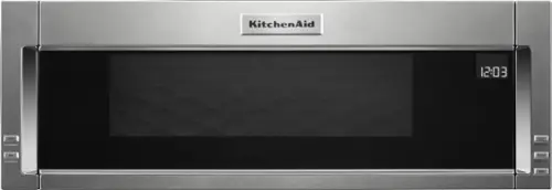 Front. KitchenAid - 1.1 Cu. Ft. Over-the-Range Microwave with Sensor Cooking - Stainless Steel.