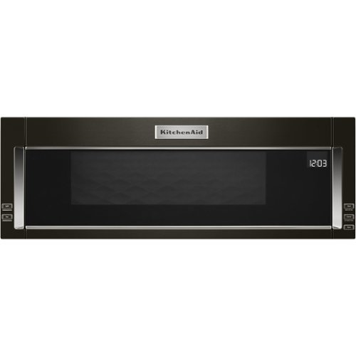 KitchenAid - 1.1 Cu. Ft. Over-the-Range Microwave with Sensor Cooking - Black-Front_Standard 