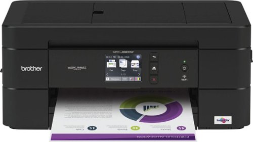  Brother - Work Smart Series MFC-J690DW Wireless All-In-One Inkjet Printer - Black