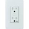GE - Z-Wave Plus Wireless Plug-In 2-Outlet Smart Grounded Tap - White-Front_Standard