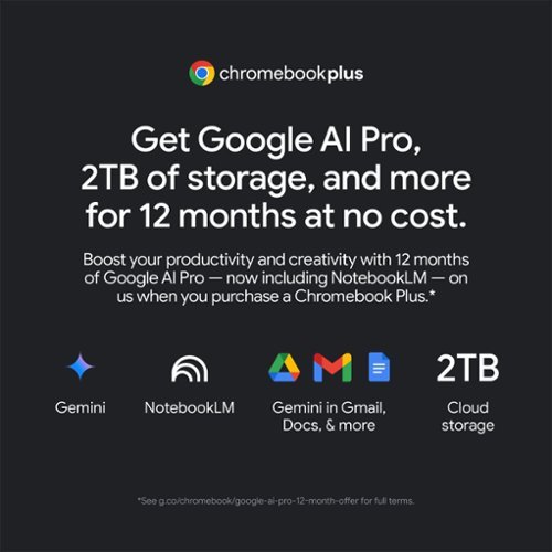Acer Chromebook Plus 516 GE Cloud Gaming Laptop with Google AI- 16 2560x1600 120Hz - Intel Core 5 120U - 8GB RAM - 256GB SSD - Obsidian Black BUY IN DUBAI