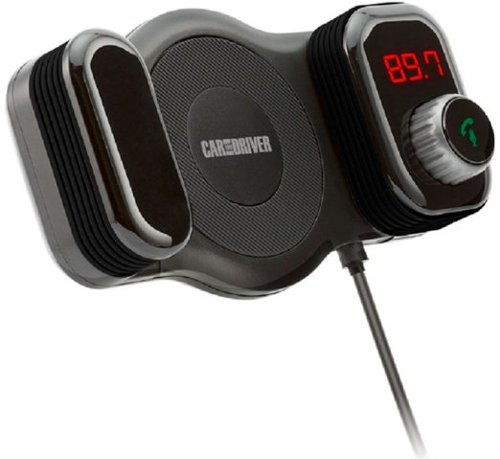 Car and Driver Vent Mount Bluetooth FM Transmitter - Black GLOBAL SHIPPING