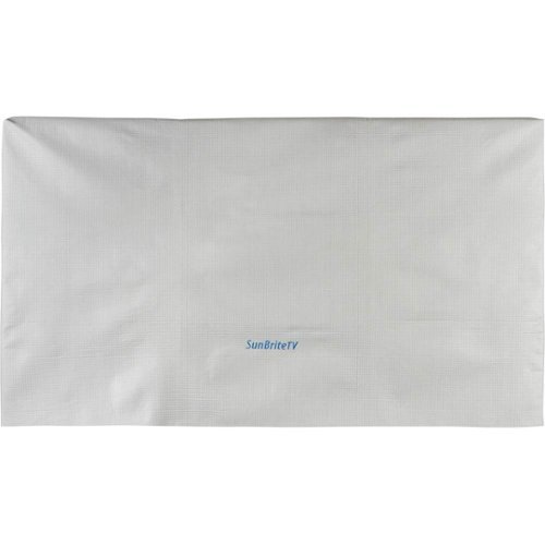 Premium Dust Cover for SunBriteTV 75" Veranda & Signature Series Outdoor TVs - Light Gray-Front_Standard 